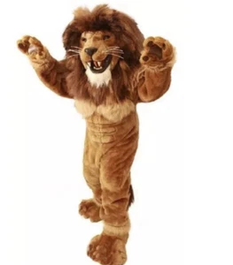 Lion Mascot Costume Carnival Cartoon Character Halloween Adult (MISSING A GLOVE) - Picture 1 of 3