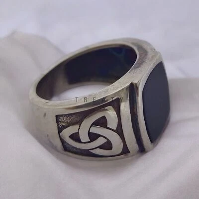 Piedras preciosas de alejandrita de corte cojín con anillo de plata de ley 925 para hombre #714 Foto 1 de 4