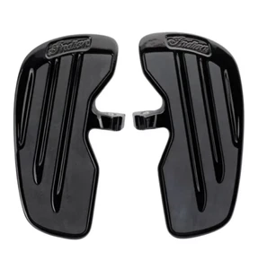 Indian Scout 2015-2023 Rider Floorboards Gloss Black Pair w/ Inlay 2883056-266 - Picture 1 of 3