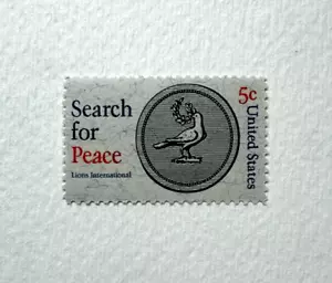 Scott# 1326 - 1967 5c Search for Peace, Lions Internationl Collectible Piece - Picture 1 of 1