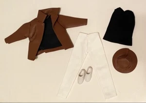 11.5-12” MUÑECA DE MODA MASCULINA/KEN CONJUNTO DE 5 PIEZAS CHAQUETA DE CUERO PANTALONES Sombrero CAMISA ZAPATOS - Imagen 1 de 1