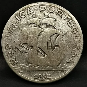 5 ESCUDOS ARGENT 1932 CARAVELLE PORTUGAL / SILVER - Picture 1 of 2