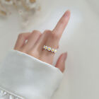 Fashion 925 Sliver Daisy Flower Finger Ring Opening Women Party Jewellery Gifts