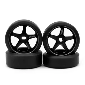 4Pcs For Wltoys K969 MINI-Z Series 1/28 RC Upgrade Drift Tyres Metal Wheel Trail - Picture 1 of 16