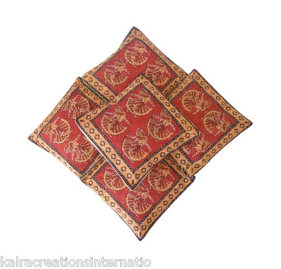 Cushion Cover Indian Sofa Decor Handmade Animal Print 16" Pillow 5 pcs - Image 1 of 4