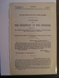 Government Report 1894 An Act to Incorporate Maritime Canal Co of Nicaragua - Picture 1 of 1