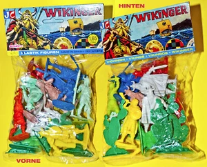 14 JECSAN WIKINGER FIGUREN 1970er z. Teil marmoriert HEINERLE MANURBA ELASTOLIN - Bild 1 von 5