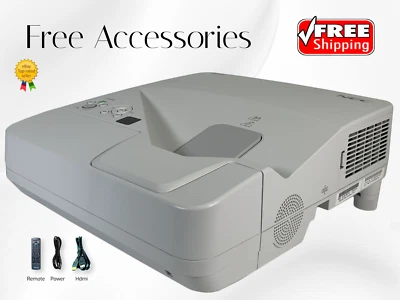 Ultra Short Throw 3LCD Projector 3300 ANSI for Home Theater 1080p HDMI w/Remote - Image 1 of 4