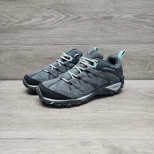 Merrell Womens Alverstone Hiking Sneakers Size 6.5 Gray Blue Trail Shoes J034612 - Picture 1 of 7