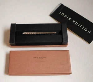 [Top MINT wz/Box&Manual] Louis Vuitton Stylo Agenda Silver Twisted Ballpoint Pen - Picture 1 of 6