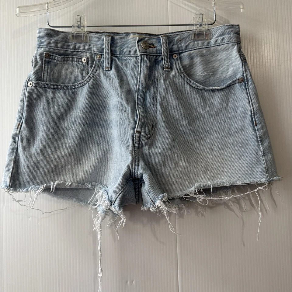 Pantalones cortos de mezclilla relajados Madewell para mujer talla 27 azul lavado Foto 1 de 4