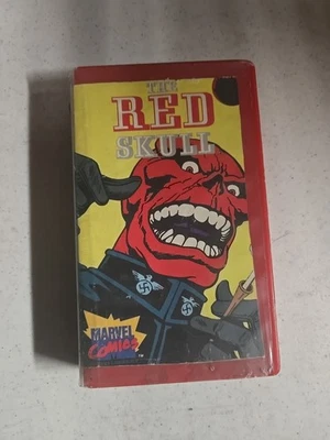 1985 Marvel Comics The Red Skull VHS Tape Vintage Rental Video Rare - Image 1 of 3