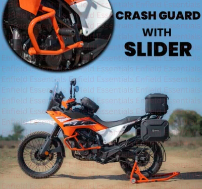 Engine Guard With Slider Orange FIT FOR KTM ADV 390 2025 - Image 1 of 4