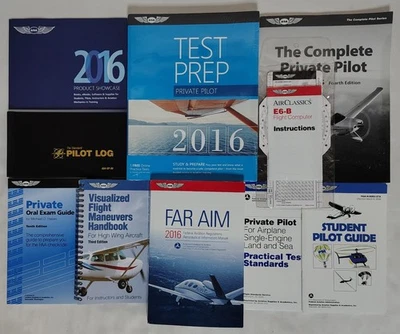 Pilot Training NEW Assorted Manuals Study Guides Syllabus Pilot Log & More 2016 - Image 1 of 4
