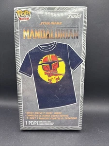 The Mandalorian & Grogu Star Wars Funko Pop! T Shirt Größe M Neu mit Karton dunkelblau - Bild 1 von 2