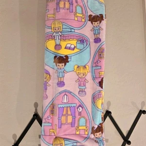 Vintage Style Polly Pocket Plush Throw blanket NWT 50x70 - Picture 1 of 2