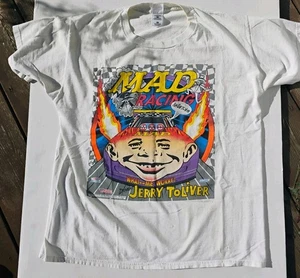 VTG 90s Mad Magazine NHRA Jerry Tolliver racing alfred e neuman t shirt * XL - Picture 1 of 7