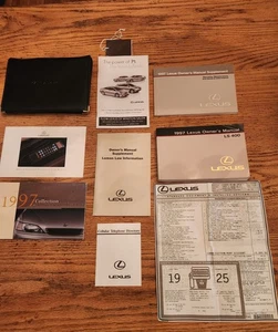 1997 LS400 Lexus owners manual, leather case,suppliment manual plus more. - Bild 1 von 11
