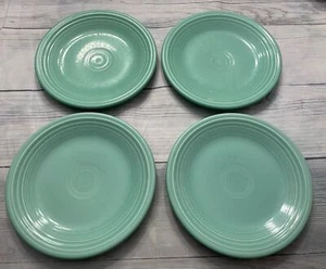Four Retired HLC Fiesta Salad Plates in Sea Mist, Fiestaware - Picture 1 of 5