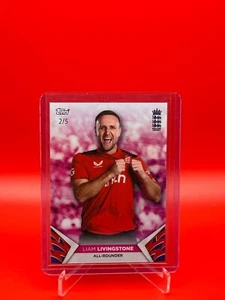 2024 Topps England Cricket Liam Livingstone Pink /5 - Bild 1 von 2