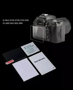 Displayschutzfolie Hartglas Kamera LCD Schutz Abdeckung Film für Nikon D7200 D5 - Bild 1 von 6