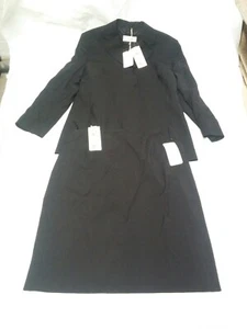 Laurel Escada Women's Jacket and Skirt size 44, US 10.5, black please read Desc - Picture 1 of 12