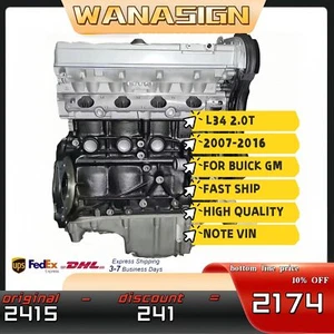 Long Block Engine Assy For Buick Regal Encore Chevrolet Epica Monza L34 2.0L - Picture 1 of 9
