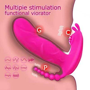 3in 1 Klitoris G Punkt Dildo Vibrator Vaginal Stimulator Sexspielzeug Für Frauen - Bild 1 von 17
