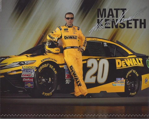 2017 MATT KENSETH "DEWALT JOE GIBBS" #20 MONSTER ENERGY NASCAR POSTCARD Cover