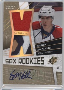 2008-09 SPx Rookies Jerseys Spectrum /25 Shawn Matthias #168 Rookie Auto RC