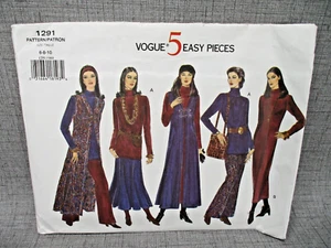 Vogue 1291 Garderobe 5-teilig leicht zu nähen Kleid Top Hose Rock Staubtuch Weste 6 8 10 - Bild 1 von 7