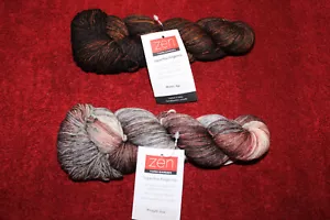 Zen Yarn Garden- Superfine Fingering Yarn Lot of 2 Hanks Bronze Age/Wrought Iron - Picture 1 of 3