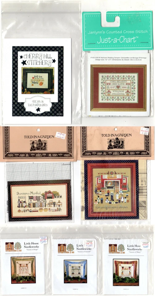 CHOICE: Embroidery Patterns: Seasons Marriage Pumpkin Barn Market - Image 1 of 1