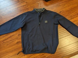 Large Men's Navy Adidas Climaproof Wind Golf Jacket - Picture 1 of 5