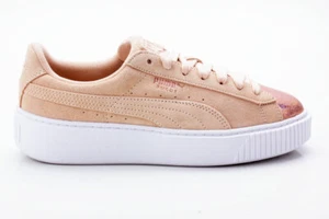 Puma Suede Platform LunaLux Wn's Damen Sneaker Schuhe 366111 02 beige-braun-weiß - Bild 1 von 6