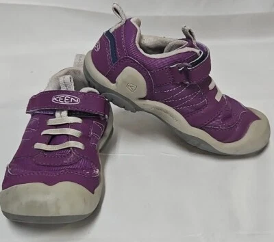 Zapatilla deportiva Keen Kids Muesca Pico Zapato Unisex Talla 1 Púrpura Gancho y Lazo Soporte para Arco Foto 1 de 4
