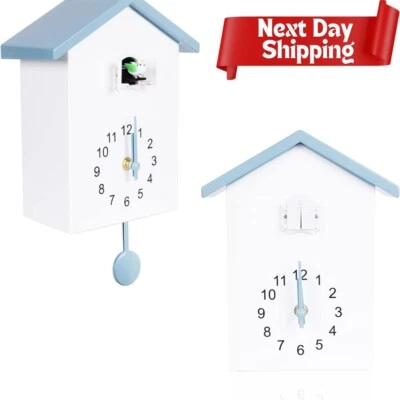 Reloj de Pared Cuco Decorativo Reloj de Pájaro con Péndulo Decoración de Pared Reloj de Cuco  Foto 1 de 4