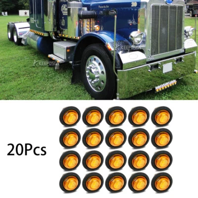 20x Luces LED de 3/4" para Kenworth W900A Peterbilt 359 Foto 1 de 4