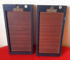 2 Chasis portaplacas antiguo - de madera - para placas de  9 x 18 cm - - Picture 1 of 2