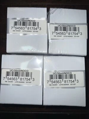 Lot Of 4 of 100 White Card Access Printer/ ID  PVC UC/ 30 Mil / Noco Cards - Image 1 of 2