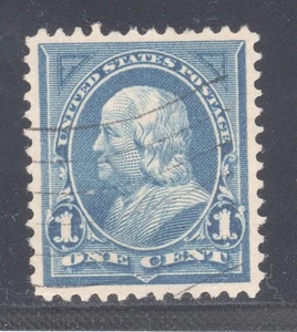 U.S. STAMP #264 —  1c FRANKLIN  - 1895 — USED + CERTIFICATE - Picture 1 of 3