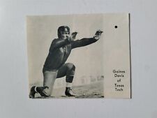 Gaines Davis Texas Tech University 1934 Football Pictorial Roto-Panel