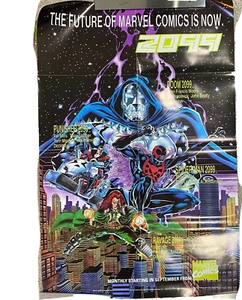 POSTER Marvel Comics 2099 Promo Doom, Spider-Man (1992) 22" x 32" Vintage - Picture 1 of 9