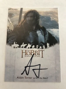 Hobbit Battle Of 5 Armies Cryptozoic Autograph Card Aidan Turner As Kili - Picture 1 of 2