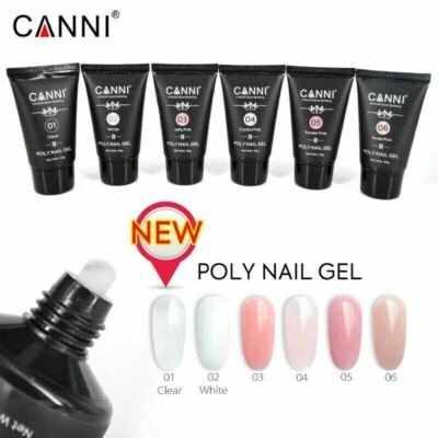 CANNI UV&LED Quick Building Poly Nail Gel II Estensione Unghie Naturale Mimetico - Immagine 1 di 4