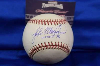John Wetteland Tristar Coa Autograph Major League Signed Baseball WS MVP 96 - Image 1 of 2