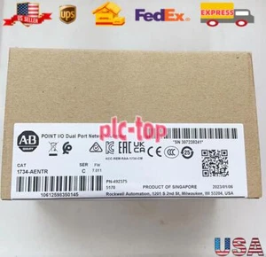 NEW Sealed Allen-Bradley 1734-AENTR SER C POINT I/O Dual Port Network Adaptor - Picture 1 of 3