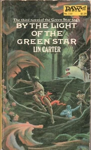 BY THE LIGHT OF THE GREEN STAR by LIN CARTER, DAW Books 1974, 4th PB - Picture 1 of 2