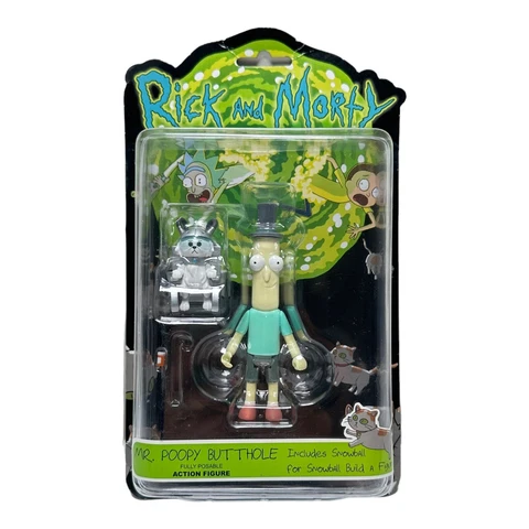Rick and Morty Mr. Poopy Butthole Action Figure New w/ Snowball BAF Funko Sealed Cover