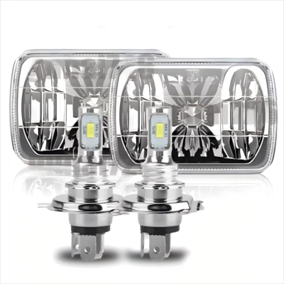 Pair 5x7 7x6" LED Headlights Hi/Lo For Chevy Express 1500 2500 3500 Cargo Van AA - Image 1 of 4